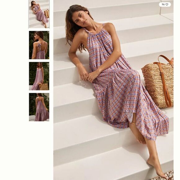 Anthropologie Dresses & Skirts - Anthropologie JETS Azura Geo Silk Blend High-Neck Dress